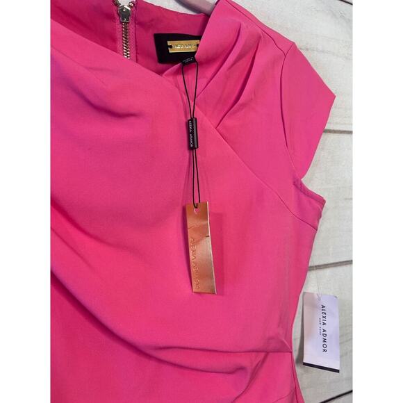 NWT Alexia Admor Hot Pink Dress Size 6 Stunning - Picture 5 of 7